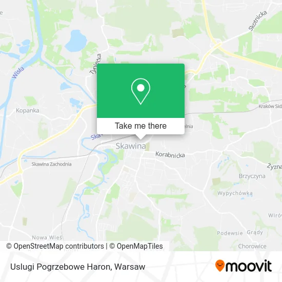 Карта Uslugi Pogrzebowe Haron