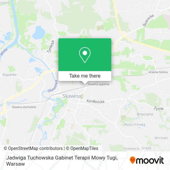 Jadwiga Tuchowska Gabinet Terapii Mowy Tugi map