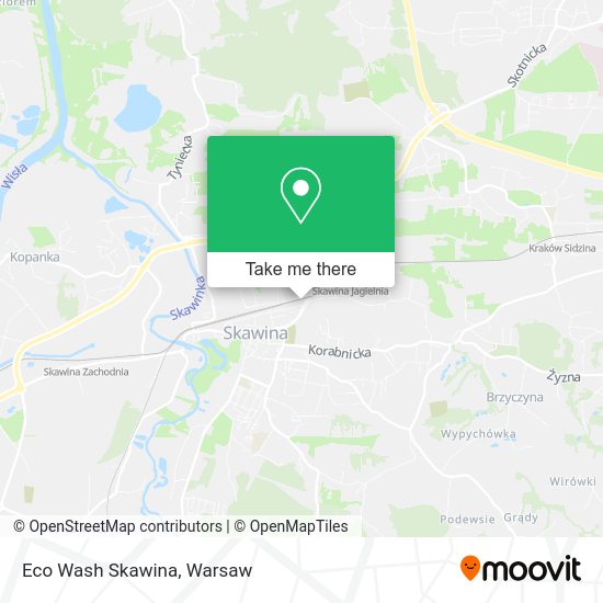 Eco Wash Skawina map