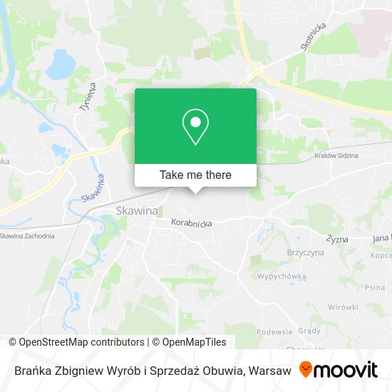 Brańka Zbigniew Wyrób i Sprzedaż Obuwia map