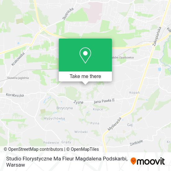 Studio Florystyczne Ma Fleur Magdalena Podskarbi map