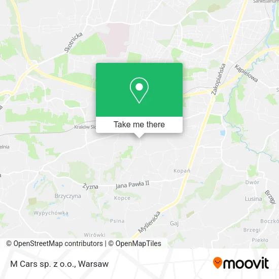 Карта M Cars sp. z o.o.