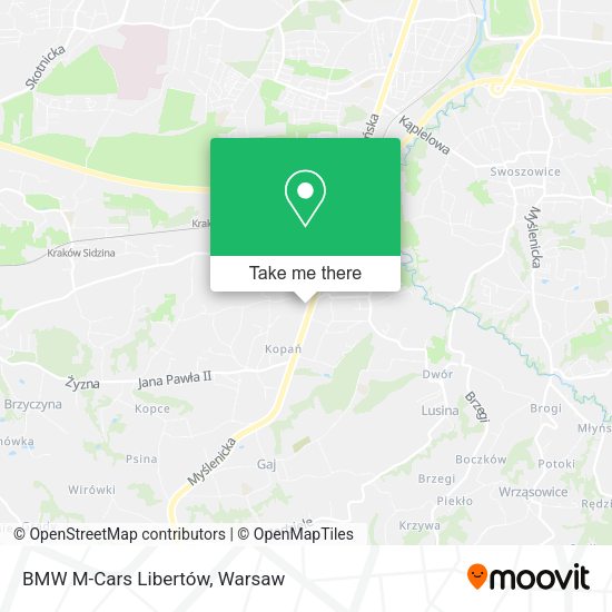 BMW M-Cars Libertów map