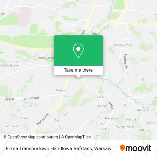 Карта Firma Transportowo Handlowa Rafrtans