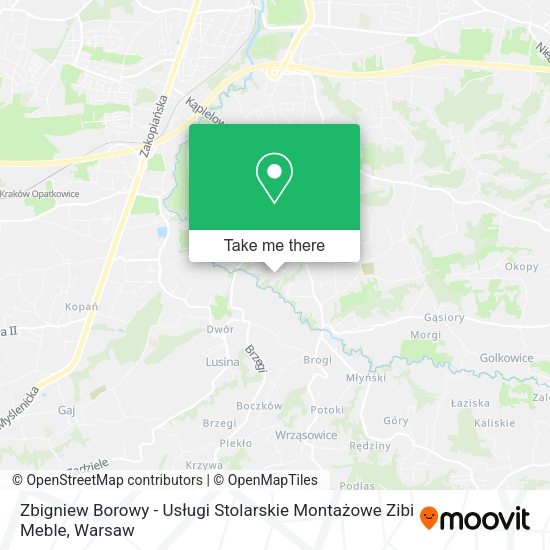 Zbigniew Borowy - Usługi Stolarskie Montażowe Zibi Meble map