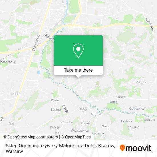 Sklep Ogólnospożywczy Małgorzata Dubik Kraków map