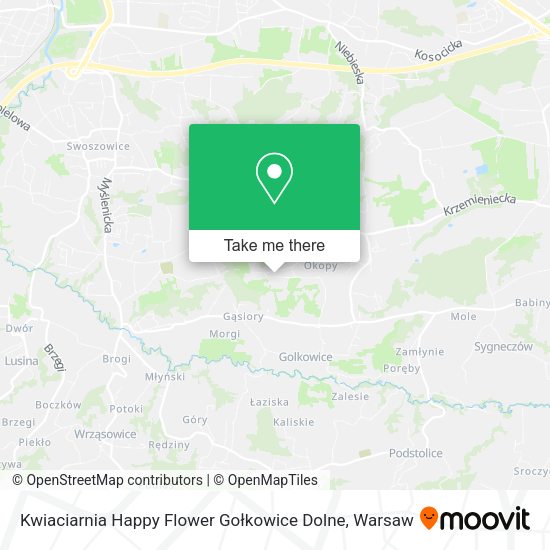 Kwiaciarnia Happy Flower Gołkowice Dolne map