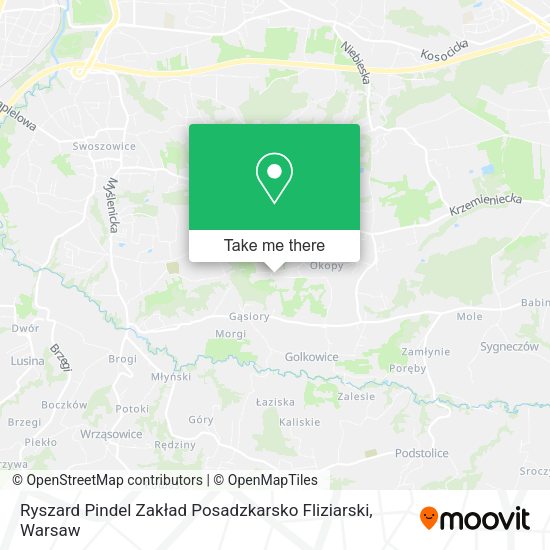 Ryszard Pindel Zakład Posadzkarsko Fliziarski map