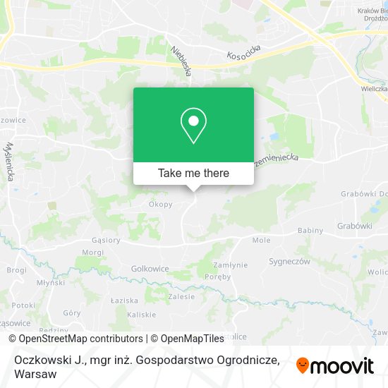 Oczkowski J., mgr inż. Gospodarstwo Ogrodnicze map