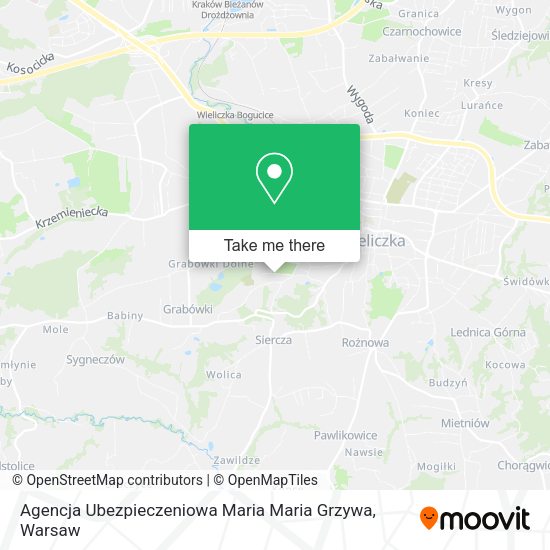 Agencja Ubezpieczeniowa Maria Maria Grzywa map