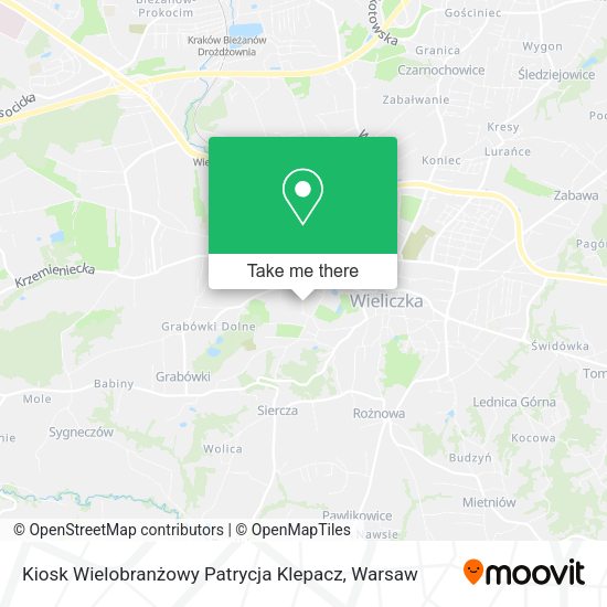 Карта Kiosk Wielobranżowy Patrycja Klepacz