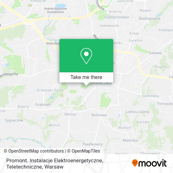 Promont. Instalacje Elektroenergetyczne, Teletechniczne map