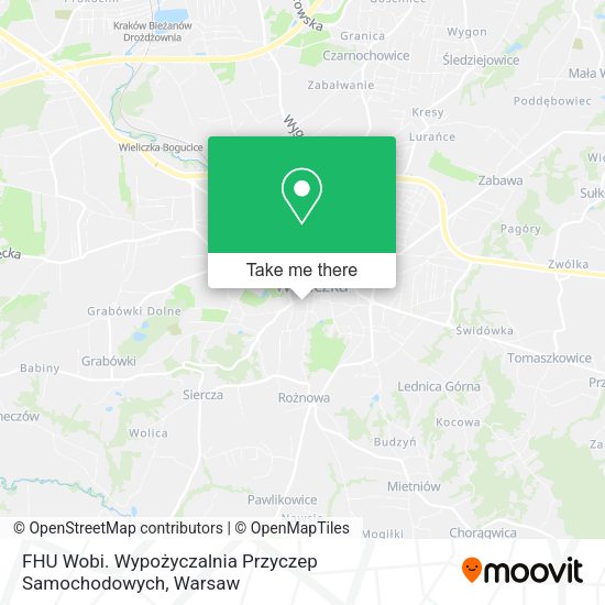 FHU Wobi. Wypożyczalnia Przyczep Samochodowych map