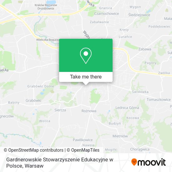 Gardnerowskie Stowarzyszenie Edukacyjne w Polsce map