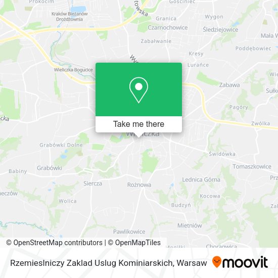 Rzemieslniczy Zaklad Uslug Kominiarskich map