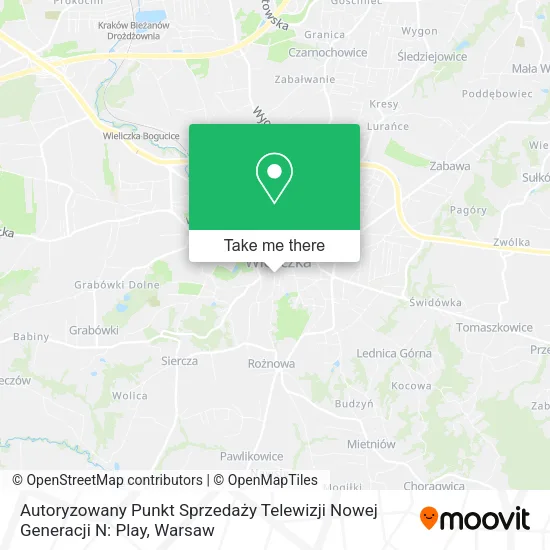 Карта Autoryzowany Punkt Sprzedaży Telewizji Nowej Generacji N: Play