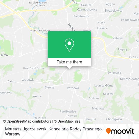 Mateusz Jędrzejewski Kancelaria Radcy Prawnego map