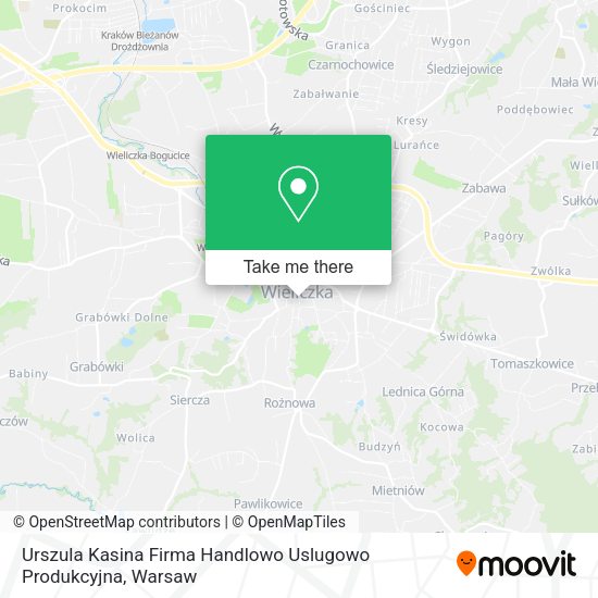 Urszula Kasina Firma Handlowo Uslugowo Produkcyjna map