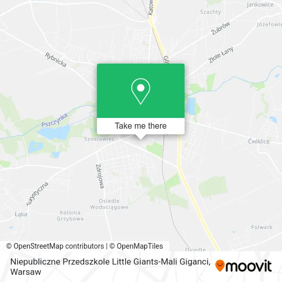 Карта Niepubliczne Przedszkole Little Giants-Mali Giganci