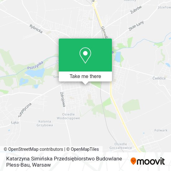 Katarzyna Simińska Przedsiębiorstwo Budowlane Pless-Bau map