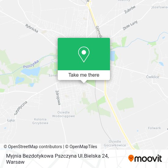 Myjnia Bezdotykowa Pszczyna Ul.Bielska 24 map