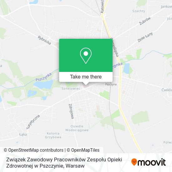 Związek Zawodowy Pracowników Zespołu Opieki Zdrowotnej w Pszczynie map