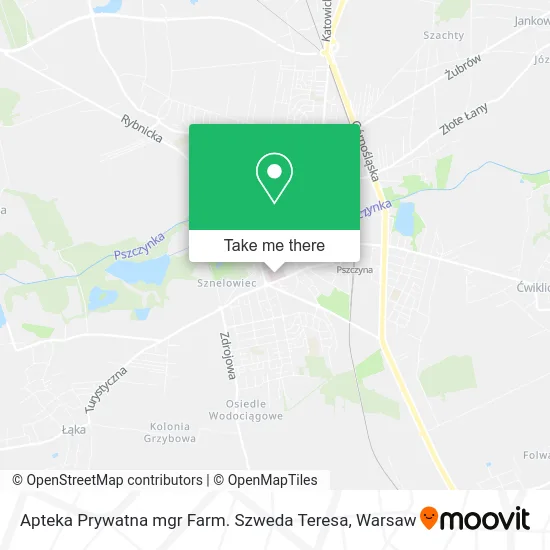 Карта Apteka Prywatna mgr Farm. Szweda Teresa