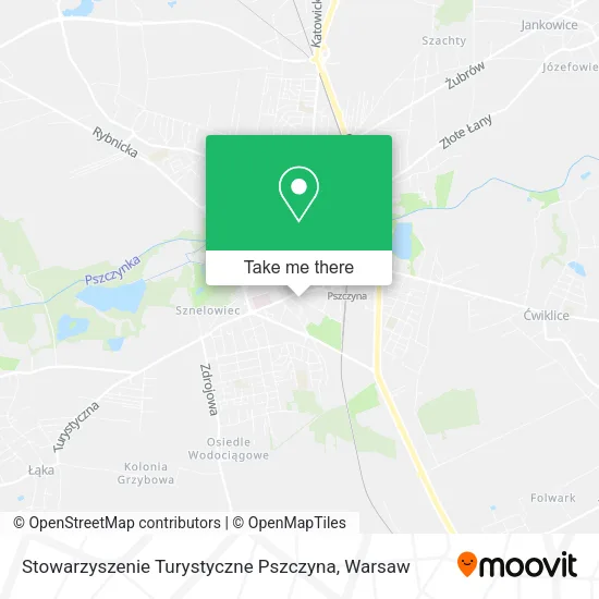 Карта Stowarzyszenie Turystyczne Pszczyna