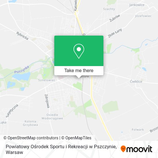 Powiatowy Ośrodek Sportu i Rekreacji w Pszczynie map