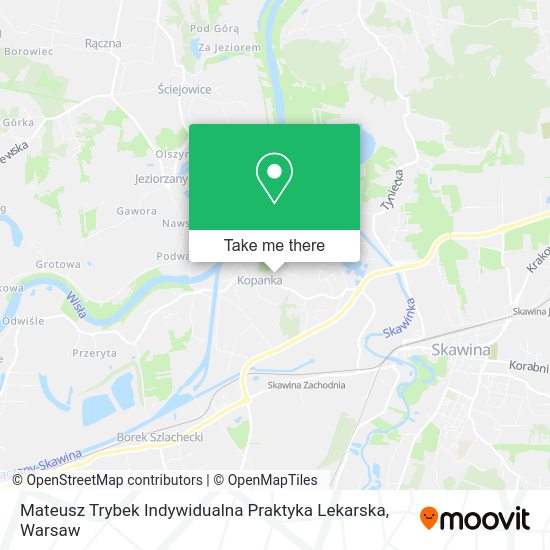 Mateusz Trybek Indywidualna Praktyka Lekarska map