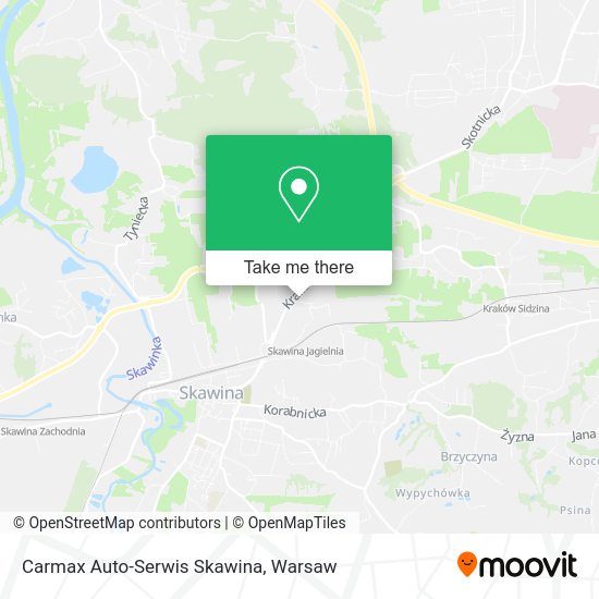 Carmax Auto-Serwis Skawina map