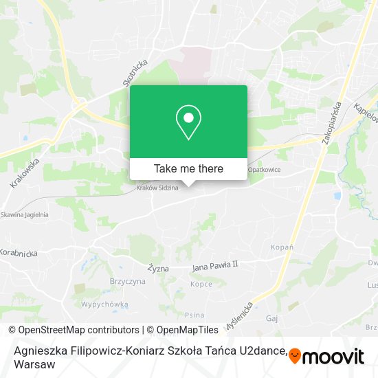 Agnieszka Filipowicz-Koniarz Szkoła Tańca U2dance map