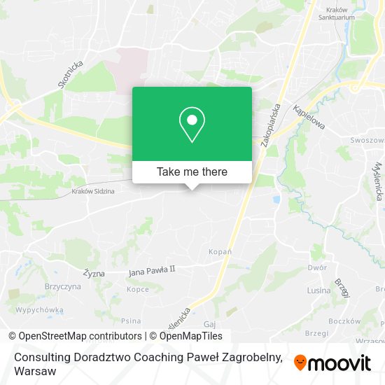 Consulting Doradztwo Coaching Paweł Zagrobelny map