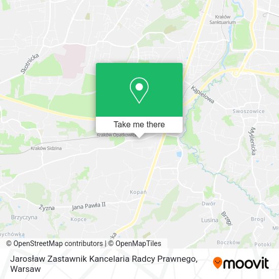 Jarosław Zastawnik Kancelaria Radcy Prawnego map