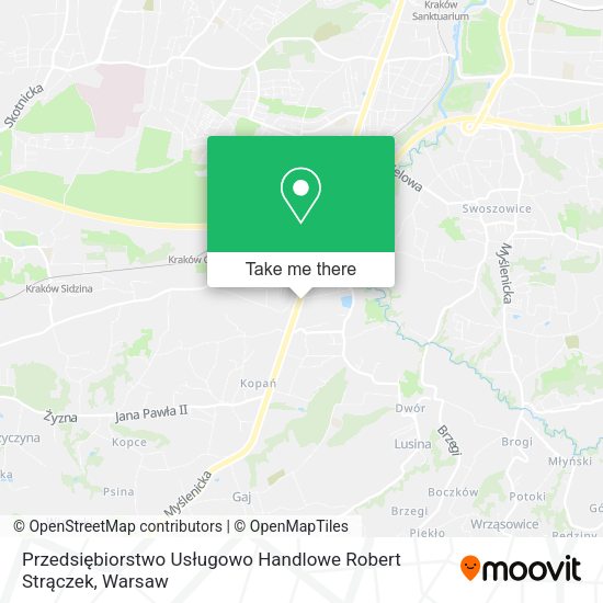 Przedsiębiorstwo Usługowo Handlowe Robert Strączek map