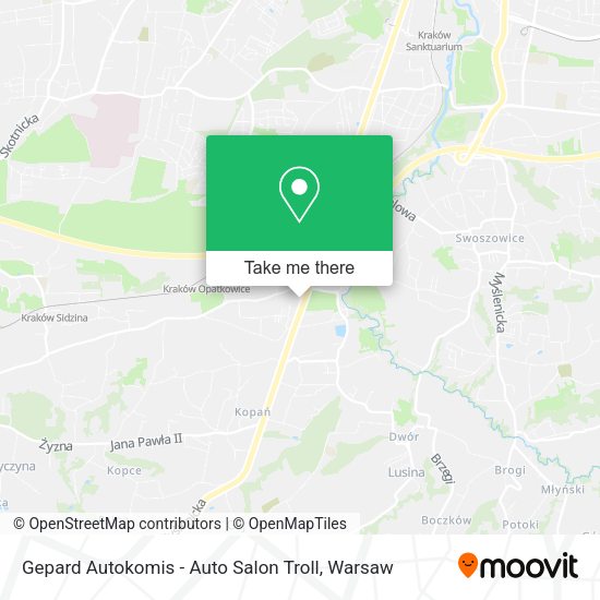 Gepard Autokomis - Auto Salon Troll map