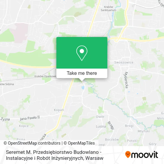 Карта Seremet M. Przedsiębiorstwo Budowlano - Instalacyjne i Robót Inżynieryjnych