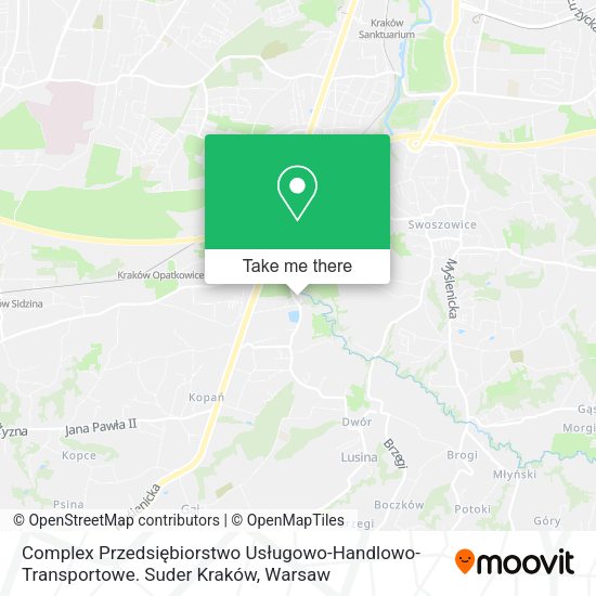 Карта Complex Przedsiębiorstwo Usługowo-Handlowo-Transportowe. Suder Kraków