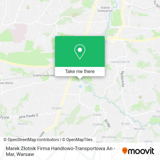 Marek Złotnik Firma Handlowo-Transportowa An - Mar map