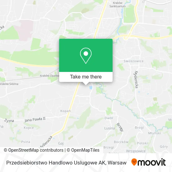 Карта Przedsiebiorstwo Handlowo Uslugowe AK
