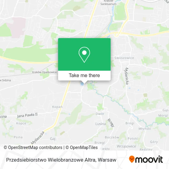 Карта Przedsiebiorstwo Wielobranzowe Altra