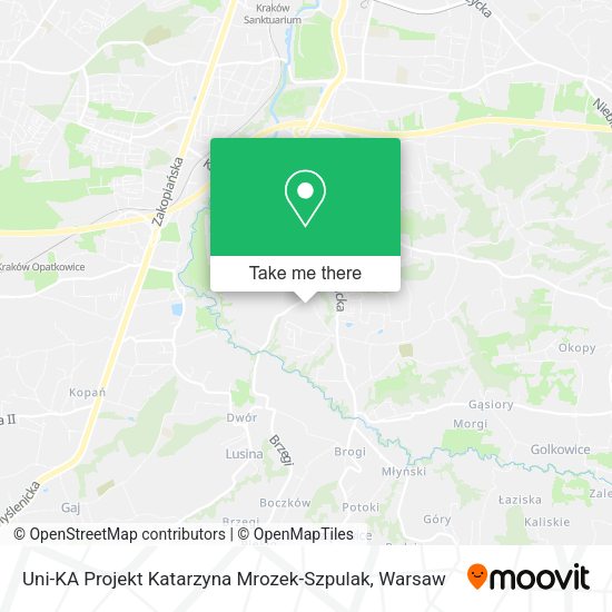 Uni-KA Projekt Katarzyna Mrozek-Szpulak map