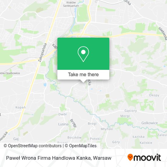 Paweł Wrona Firma Handlowa Kanka map