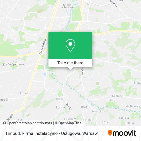 Timbud. Firma Instalacyjno - Usługowa map