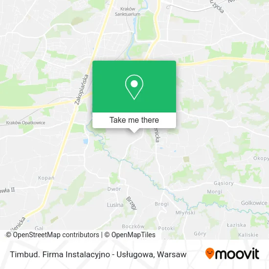 Карта Timbud. Firma Instalacyjno - Usługowa