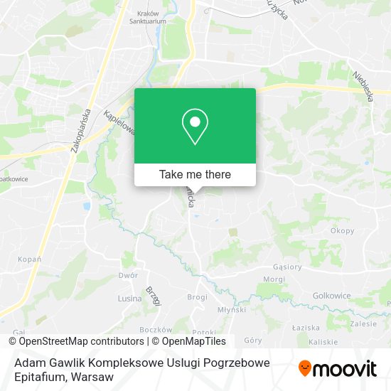 Adam Gawlik Kompleksowe Uslugi Pogrzebowe Epitafium map