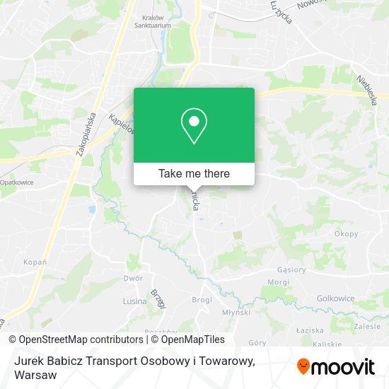 Jurek Babicz Transport Osobowy i Towarowy map