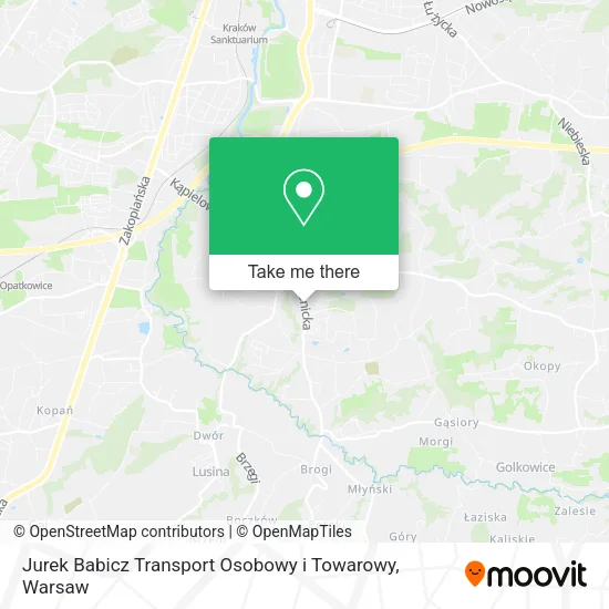 Карта Jurek Babicz Transport Osobowy i Towarowy