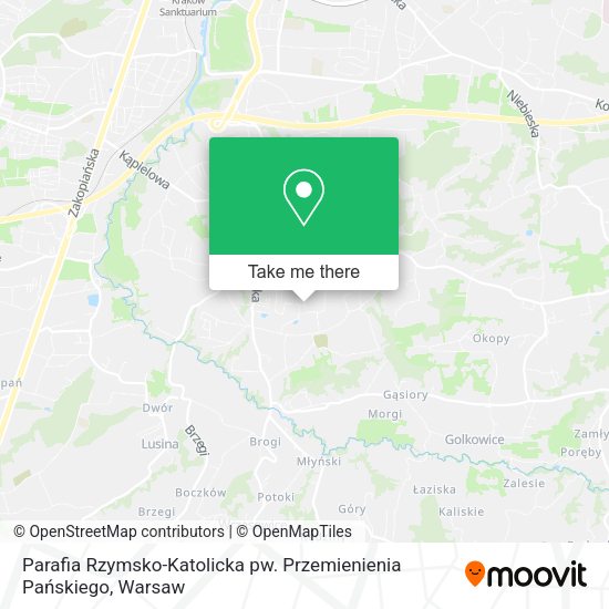 Карта Parafia Rzymsko-Katolicka pw. Przemienienia Pańskiego