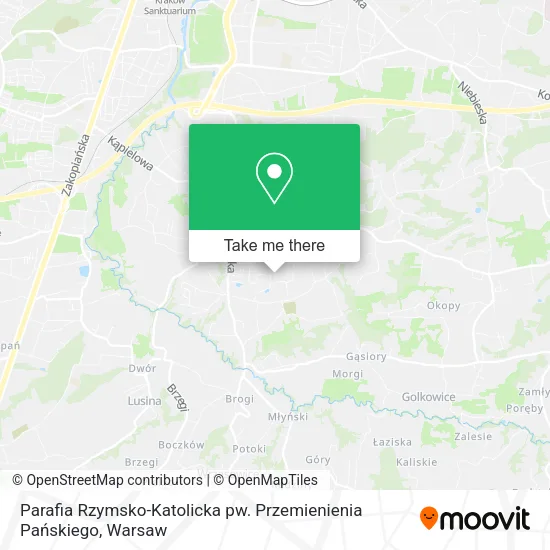 Карта Parafia Rzymsko-Katolicka pw. Przemienienia Pańskiego